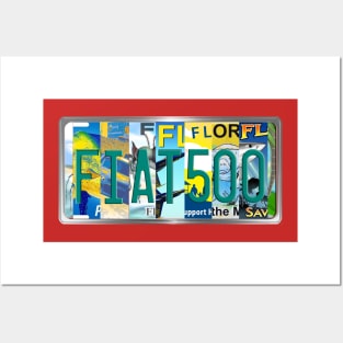 FIAT500 FL PLate Posters and Art